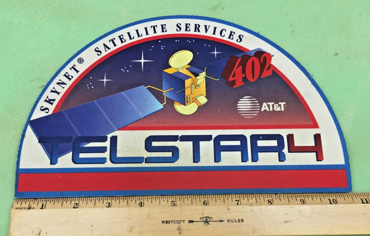 Vintage AT&T Computer Mouse Pad Telstar 402 Satellite Skynet