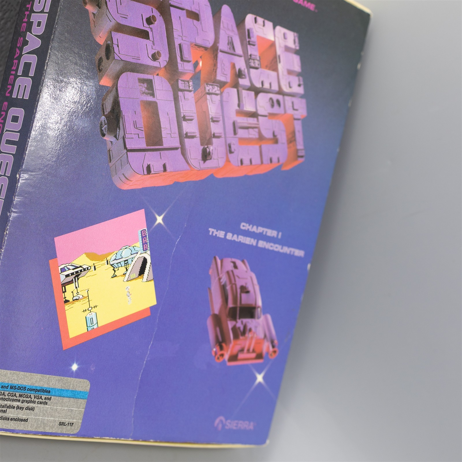 Space Quest Sarien Encounter (Sierra, PC, 1987) Empty Box & Manual Only