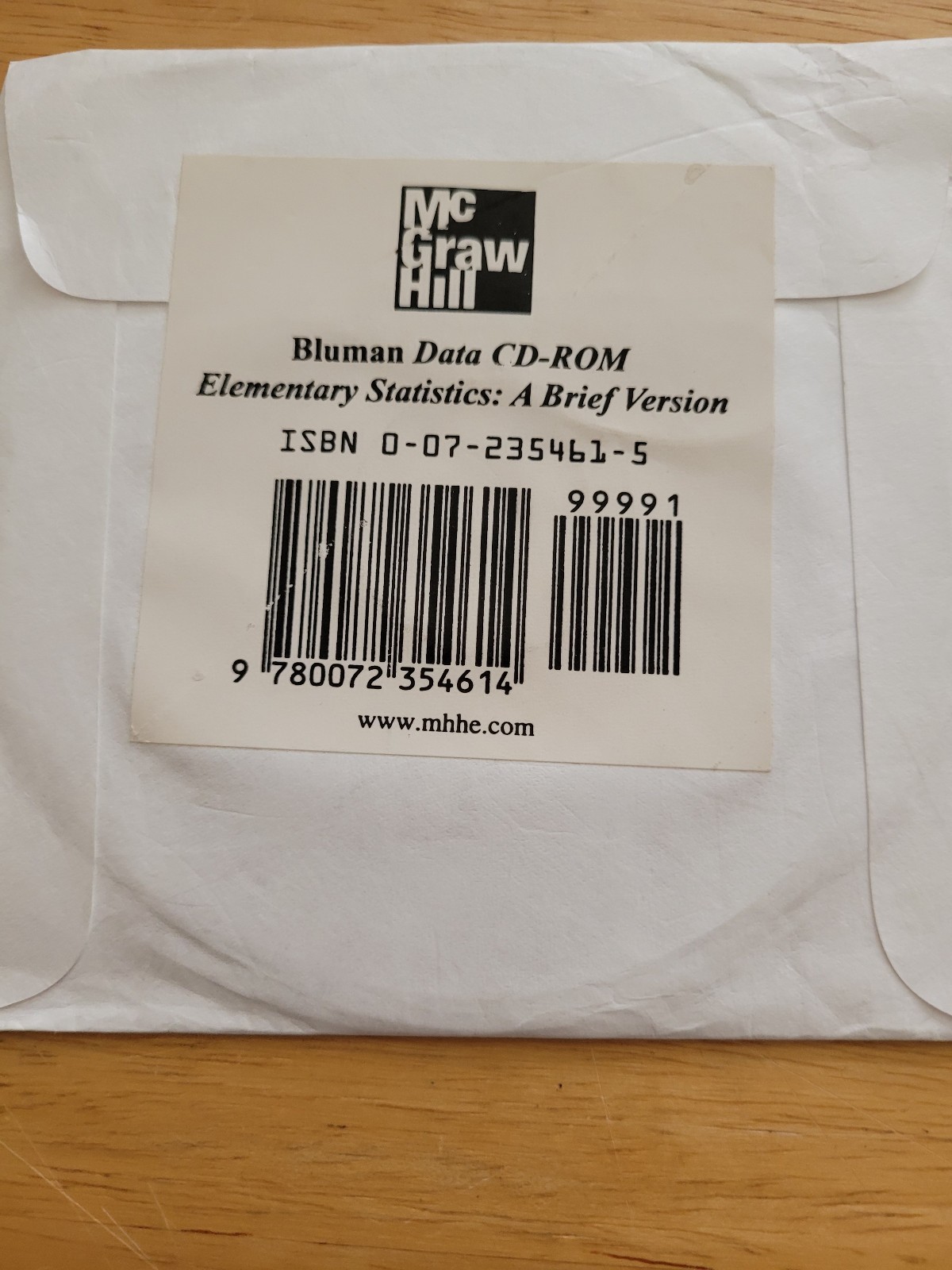 Elementary Statistics: A Brief Version Data CD-ROM Only - No Book.