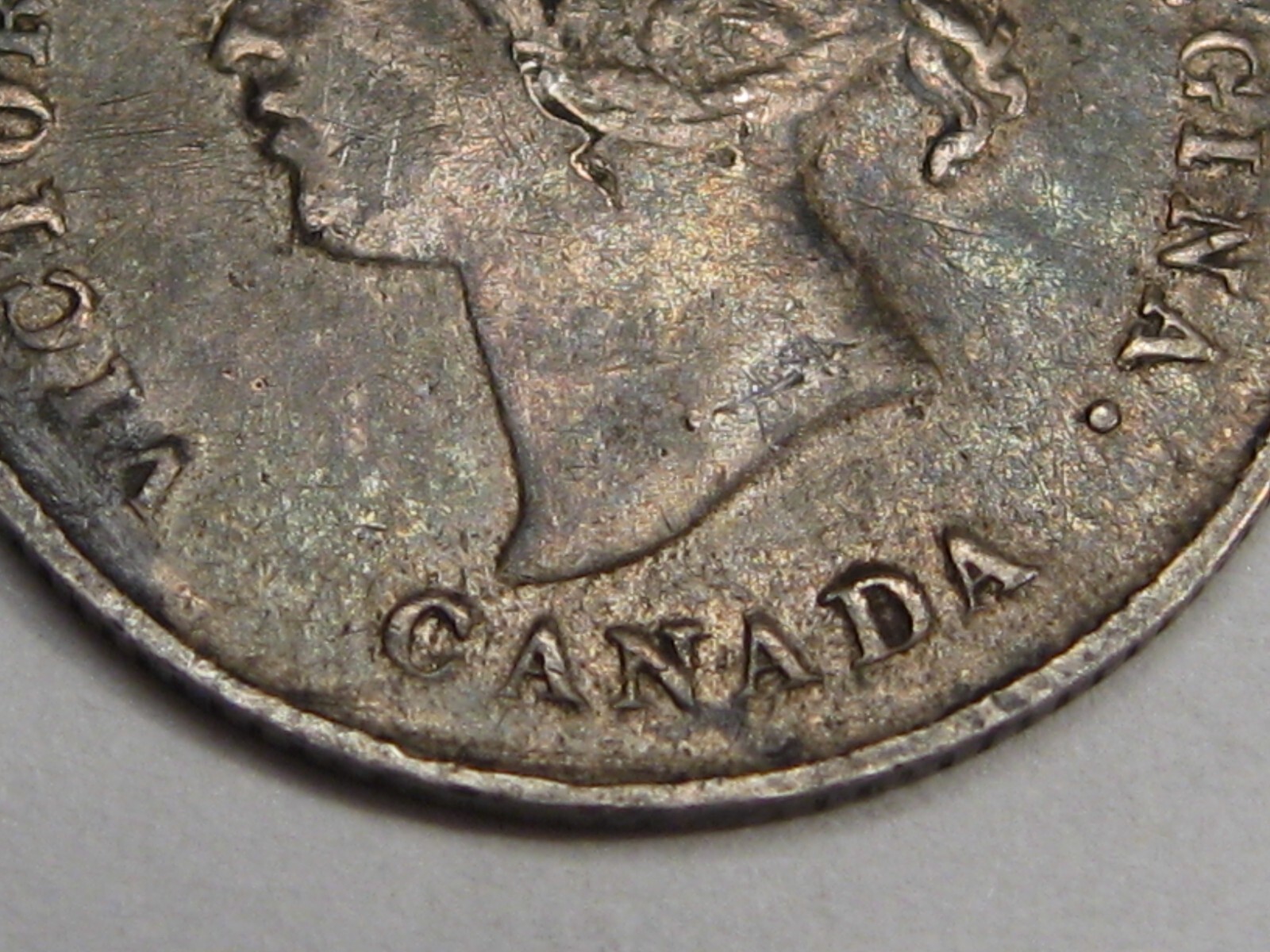 F/VF 1897 Five Cent 5¢ CANADA. #13