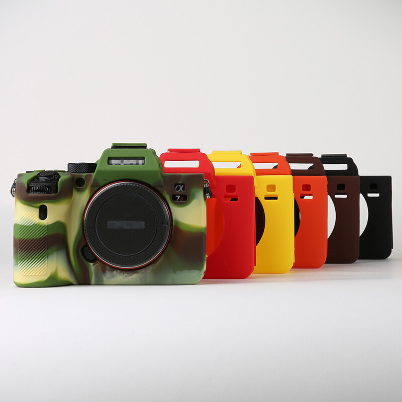 Rubber Silicon Body Case Protector Frame Skin For Sony A74 A7M4 Camera