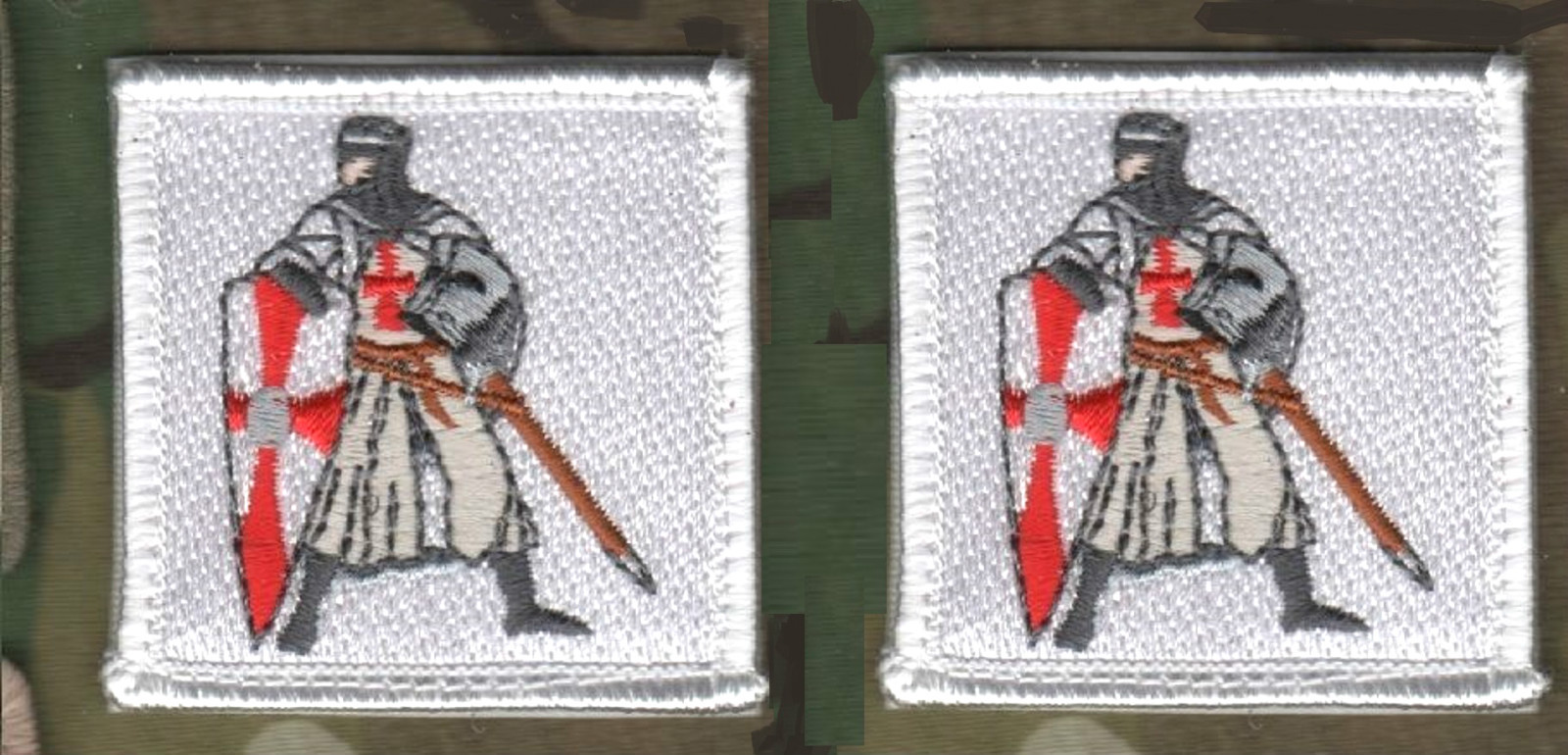 NATO ISAF JOINT SP OPS TASK FORCE JSOTF-A 2" 2-TAB SET: CRUSADER KNIGHT