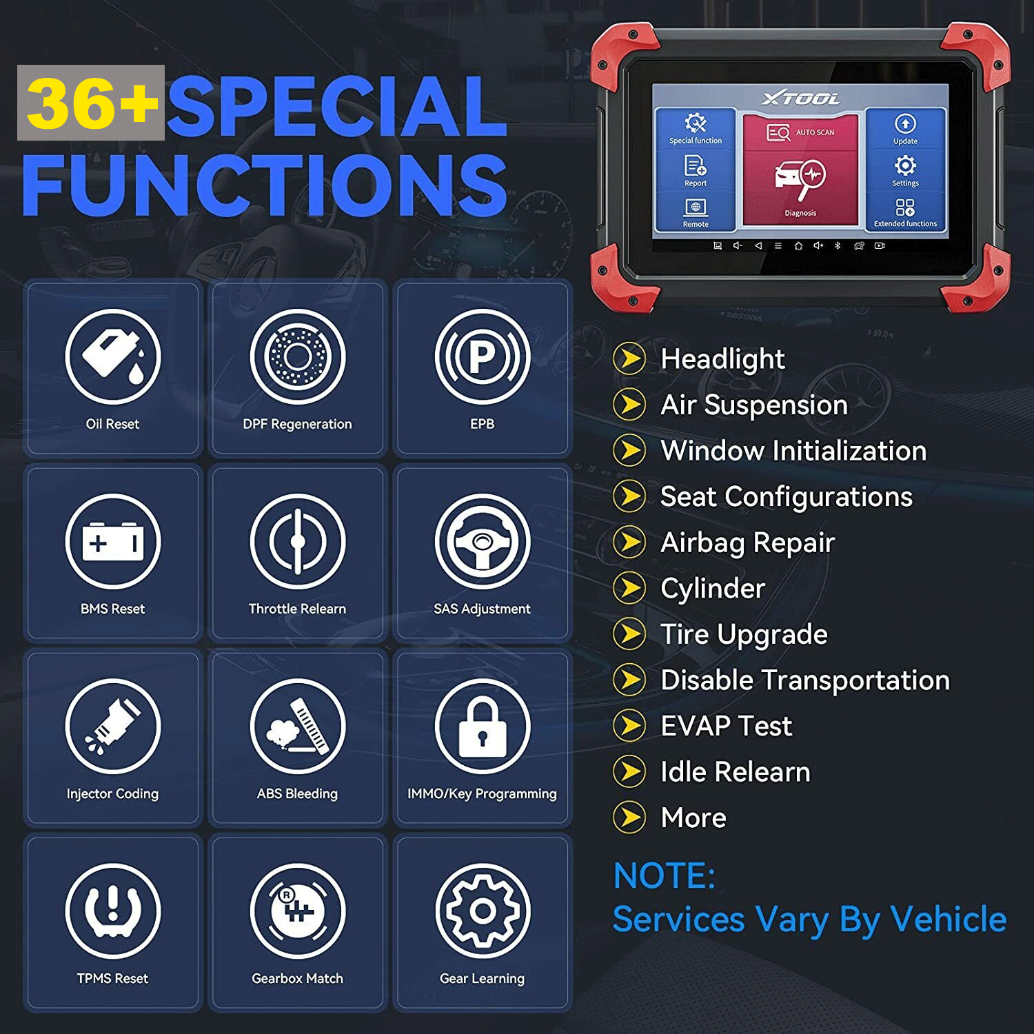 XTOOL D7 D8-BT D9-BT PAD PLUS A30M Full System Diagnostic Scanner Car Key Coding