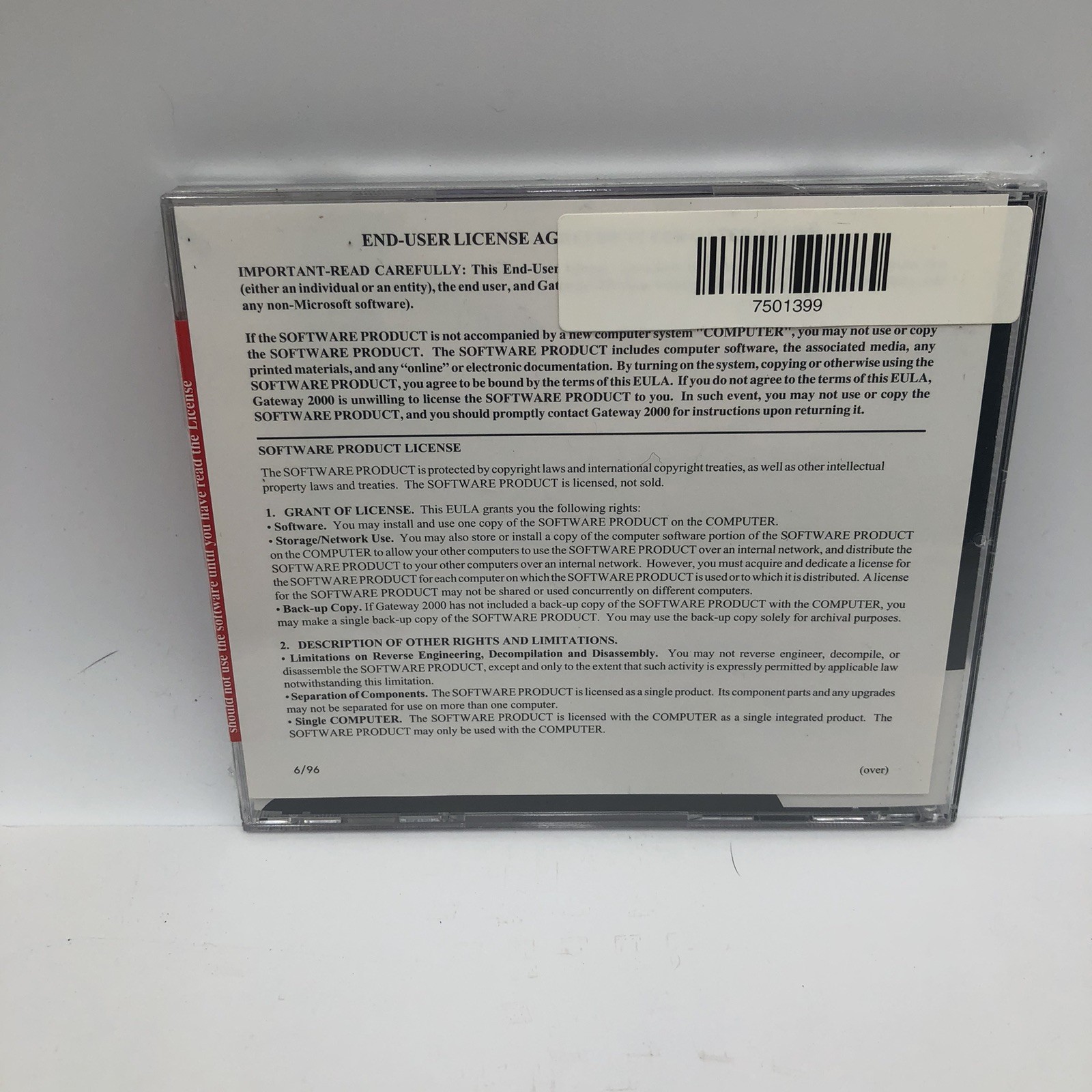 Gateway Starter Version 1.5 System CD 2000 PC Software Drivers Windows Operating