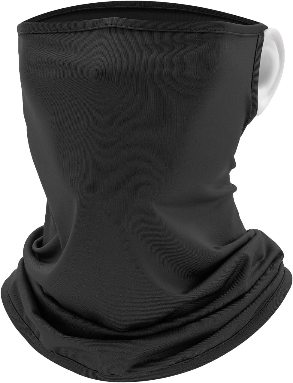 Neck Gaiter Face Mask with Ear Loops Balaclava Scarf UV Sun Protection Bandanas
