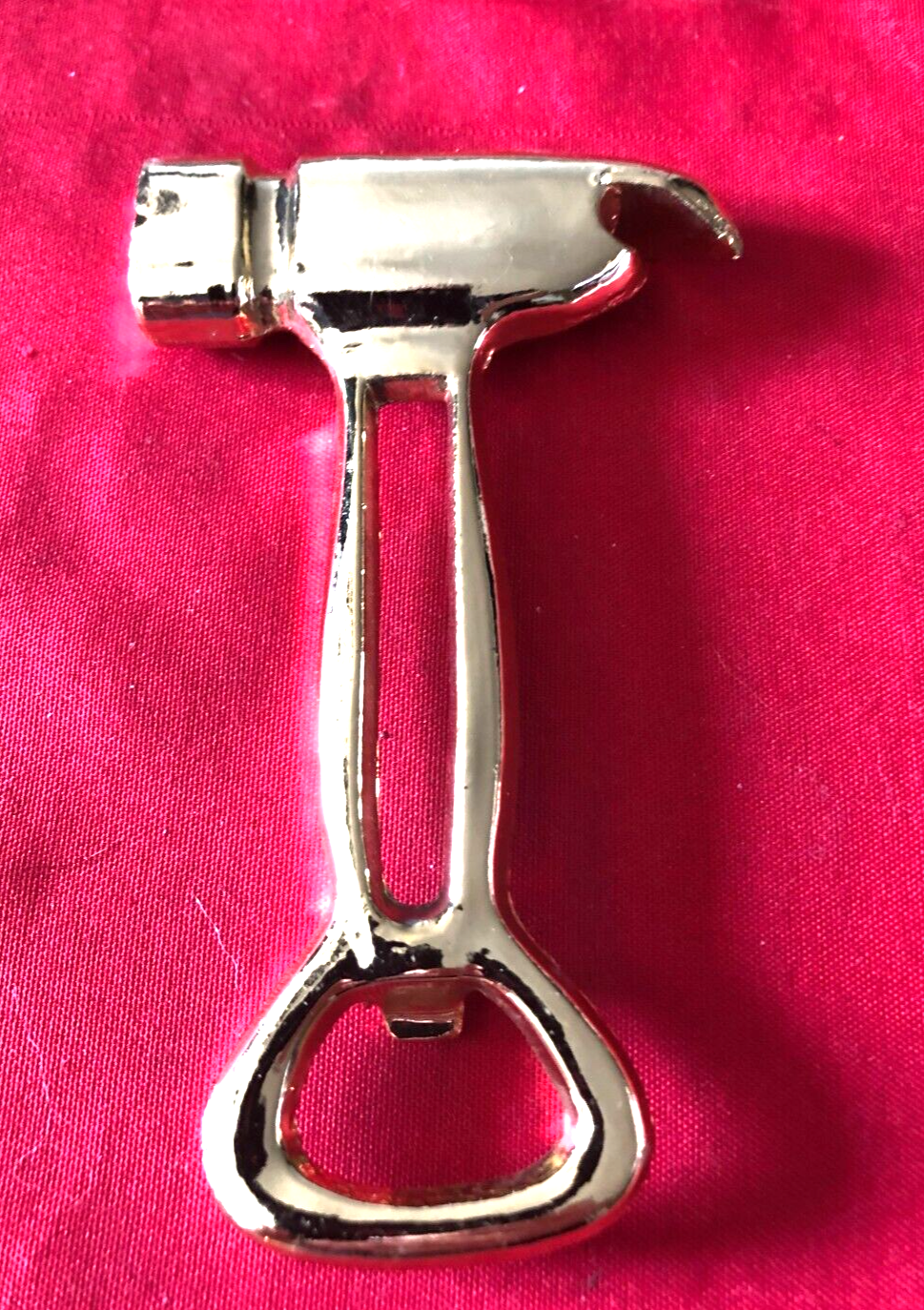 Gold Finish Hammer Bottle Opener