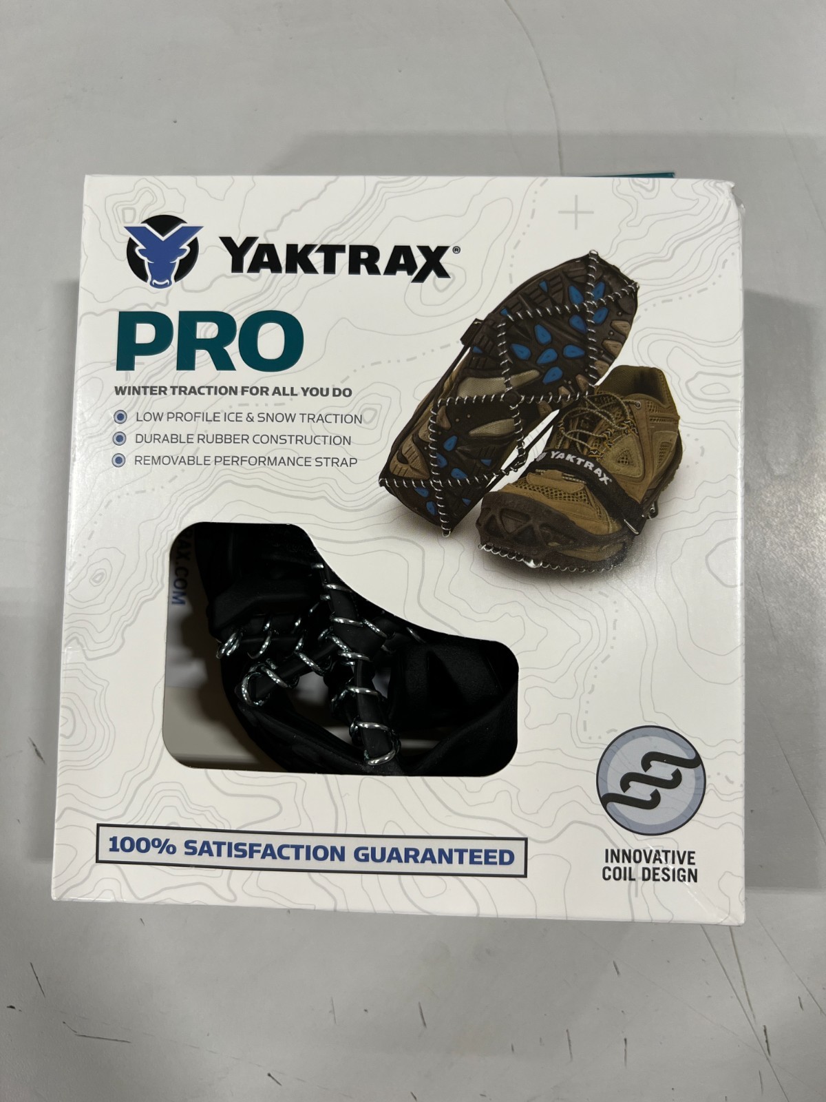 Yaktrax Pro Black Size Small US Men's 5-8.5/ Women's 6.5-10 NIB