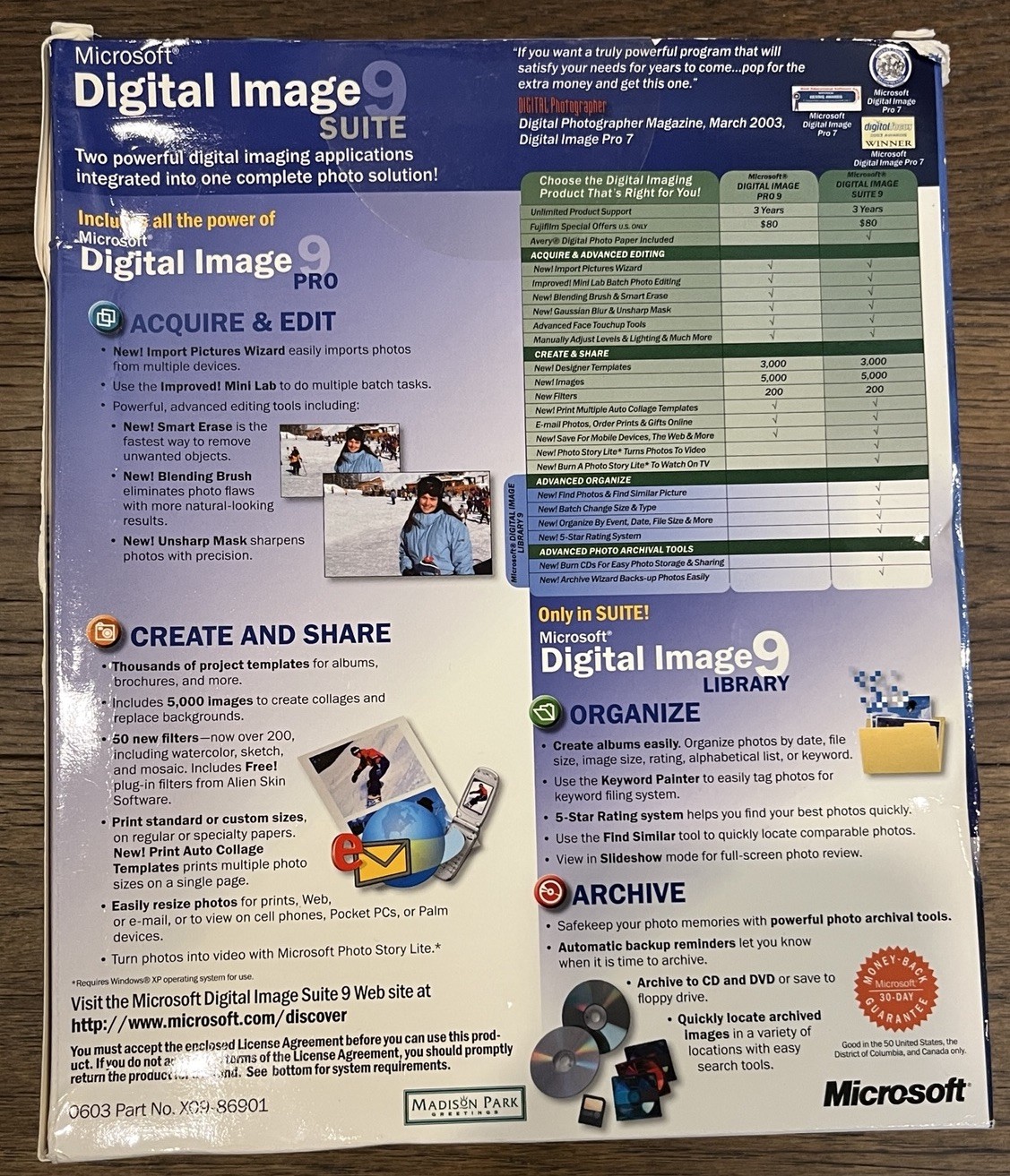 Microsoft Digital Image Suite 9: Windows OS, Excellent, w/ CD Set!
