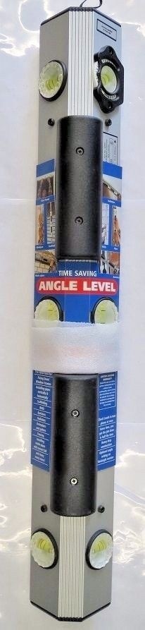 Westward 5ZG61 24"  Aluminum  Angle Level 6 Vials Germany