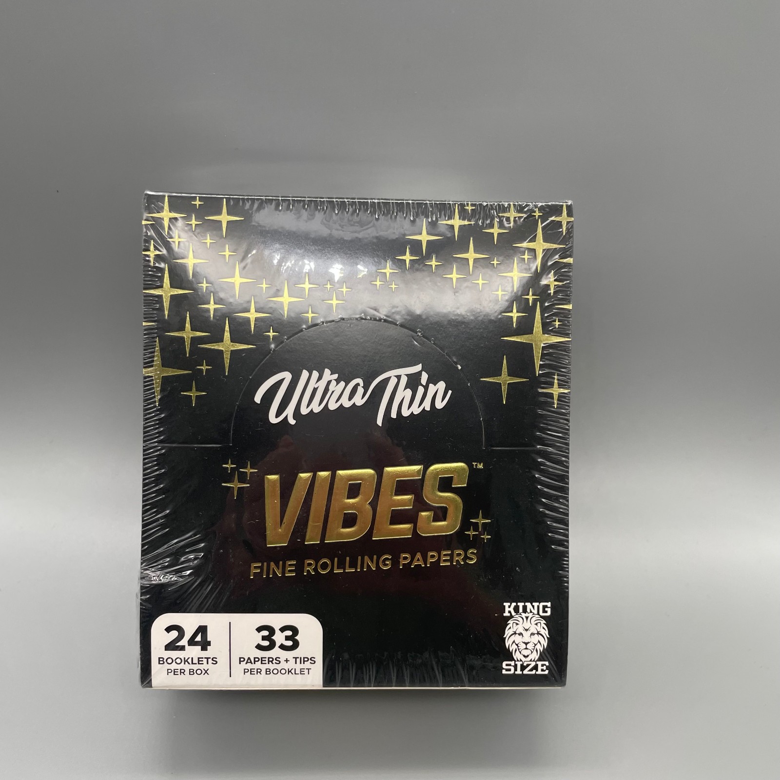 Vibes Ultra Thin King Size Rolling Papers & Tips Full Box BOGO w/ Rolling Trays