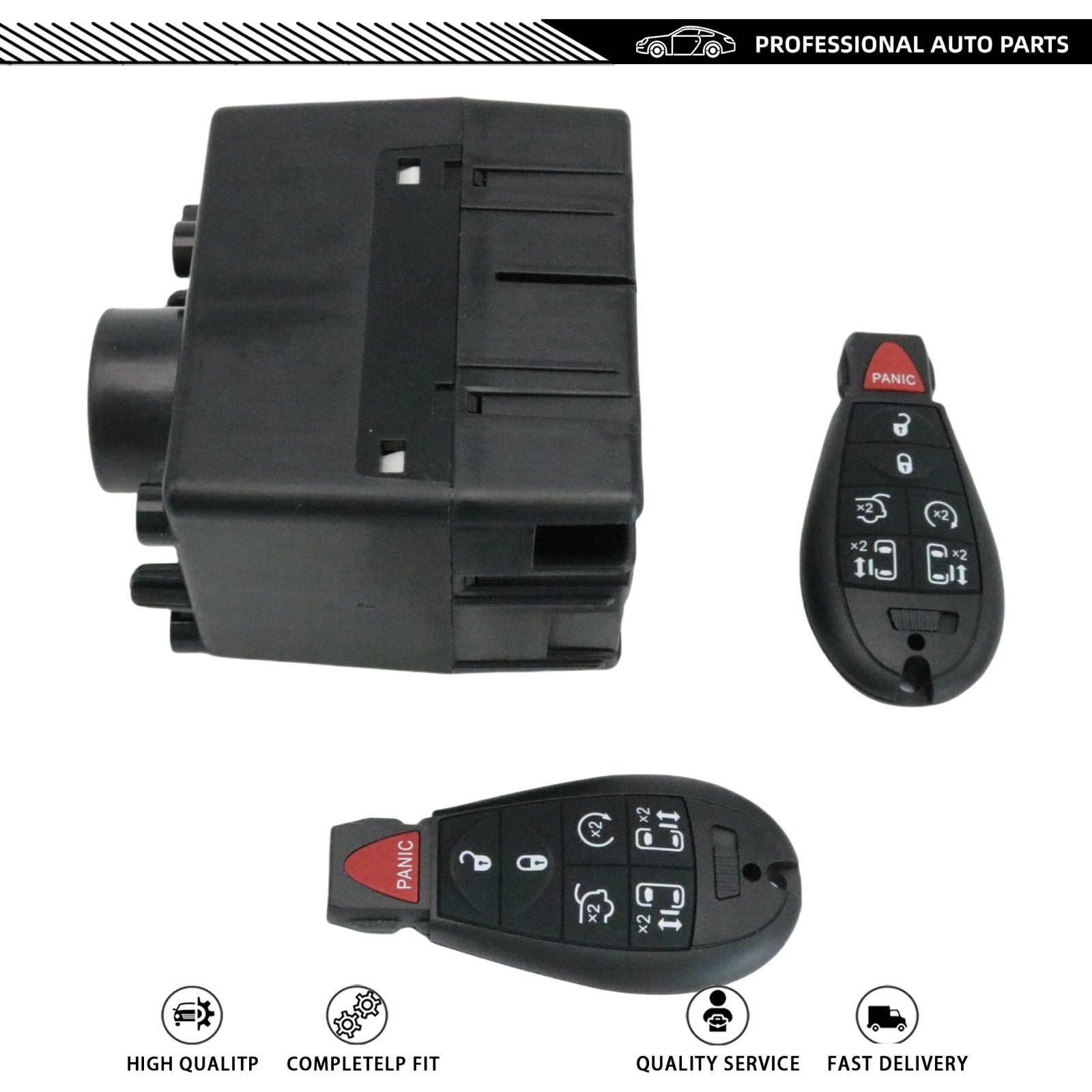 For 09-12 Dodge Ram 1500 Wireless Ignition WIN Module Node -Programmed w/Keys