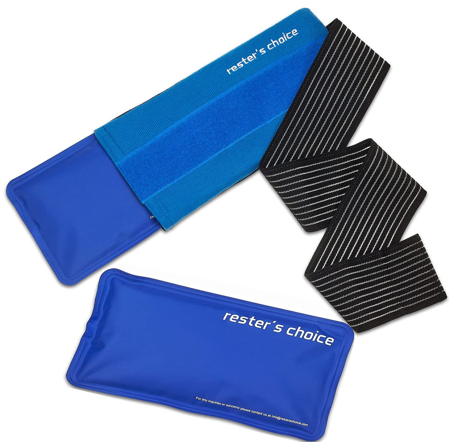 2 Soft Gel Ice Packs For Injuries Reusable With Extra Comfy Adjustable Cold Pack