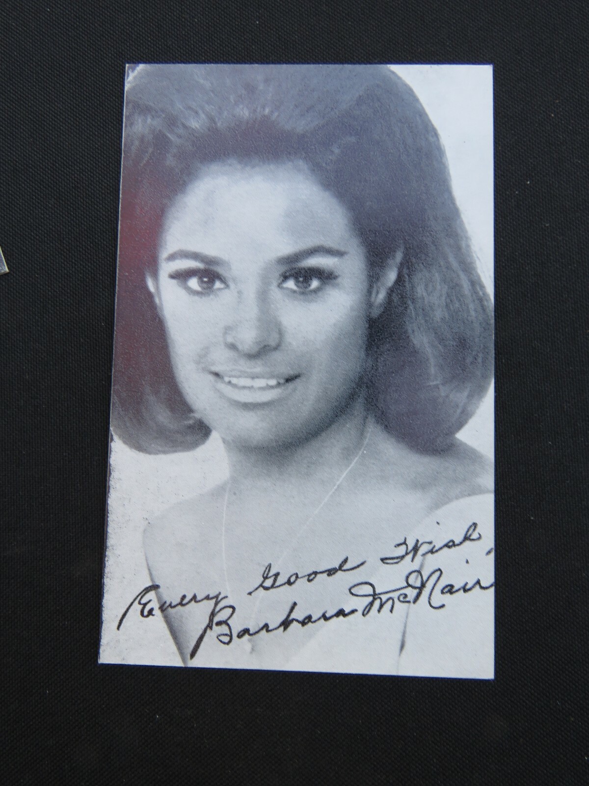 Barbara McNair arcade card 1960's