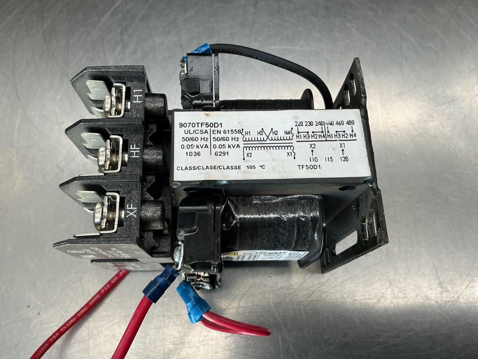 Square D 9070TF50D1 Industrial control transformer, Type TF, 1 phase