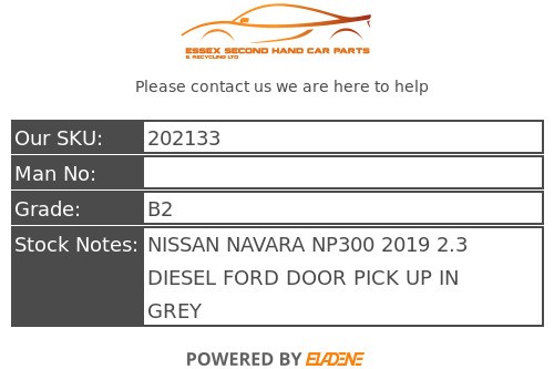 NISSAN NAVARA HUB LEFT SIDE FRONT 2.3 DIESEL AUTOMATIC NP300 D23