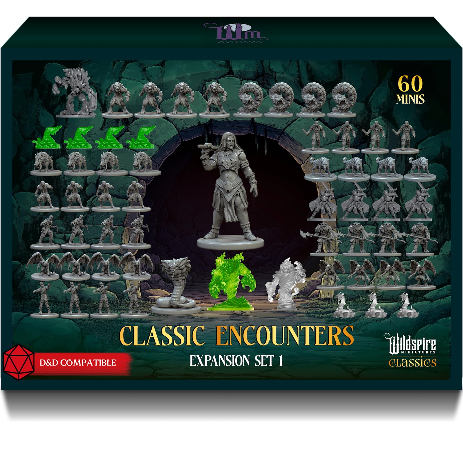 Classic Encounters  Expansion Set I  60 Iconic DND Miniatures Bulk Monsters mini