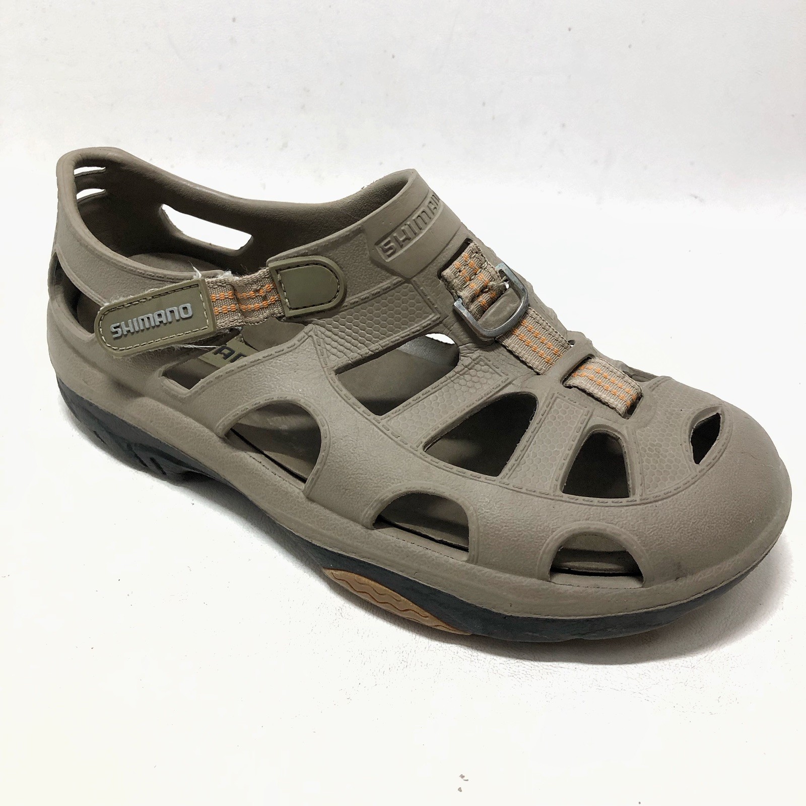 Shimano Evair Marine Fishing Sandals Shoes Mens Size 8 Womens Size 10 Gray