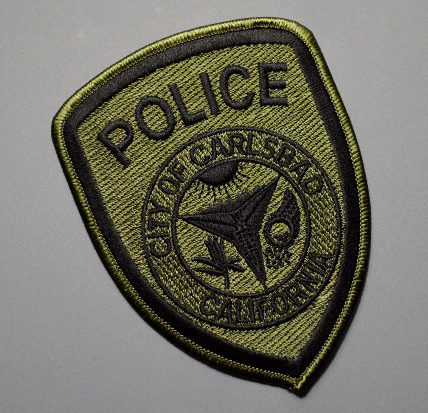 Carlsbad California Police Subdued Patch #2 ++ Mint San Diego County CA