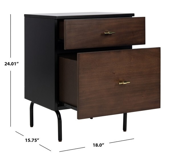 Safavieh Genevieve 2 Drawer Nightstand, Reduced Price 2172707078 NST5002A
