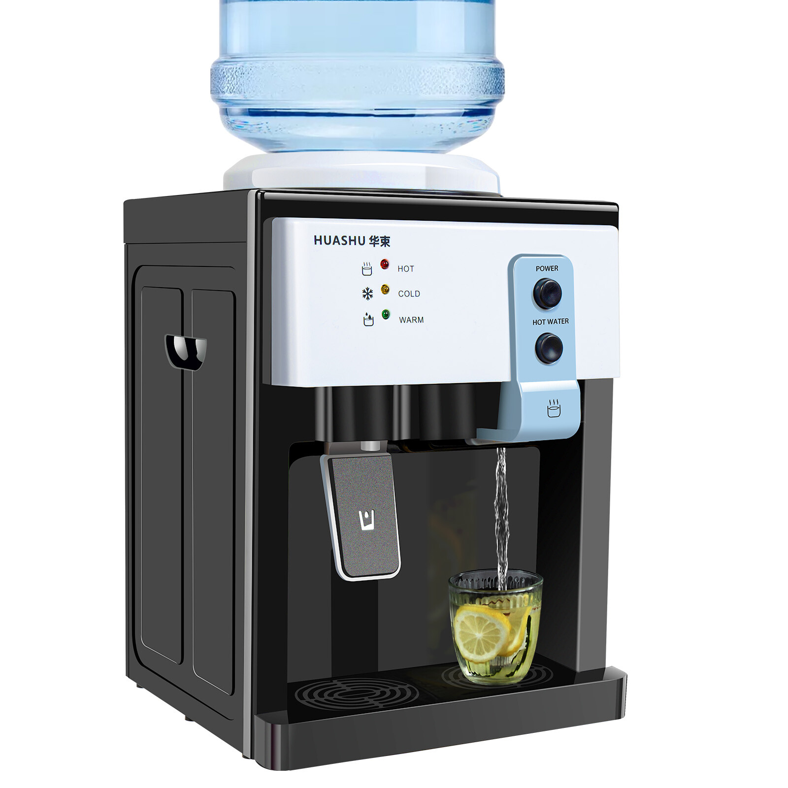 Compact Hot/Cold Water Dispenser for 1.1-4.9 Gallon Bottles, Energy Efficient