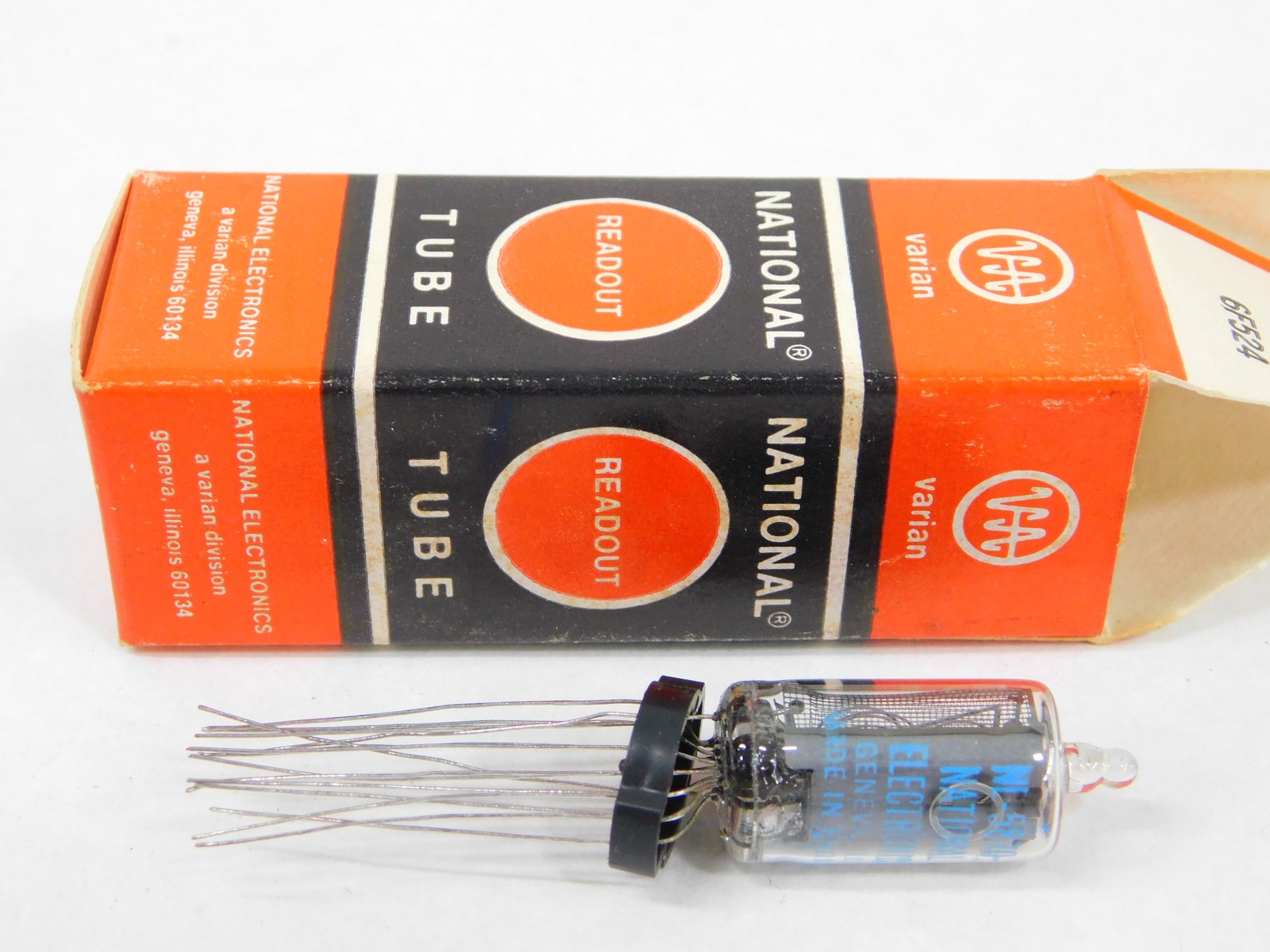 National NL-5870 Nixie Numerical Display Readout Tube (NOS, many available)