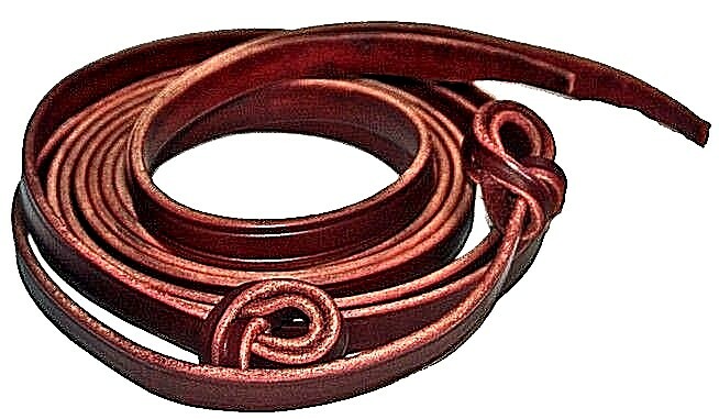 LeatherREINS CUSTOM HANDMADE LATIGO SPLIT WITH KNOTTED BIT ENDS 5/8, 3/4 and  1"