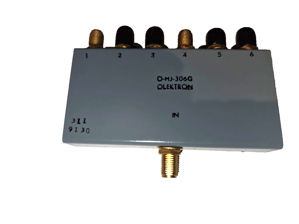 OLEKTRON O-MJ-306G POWER DIVIDER 6 PORT NEW