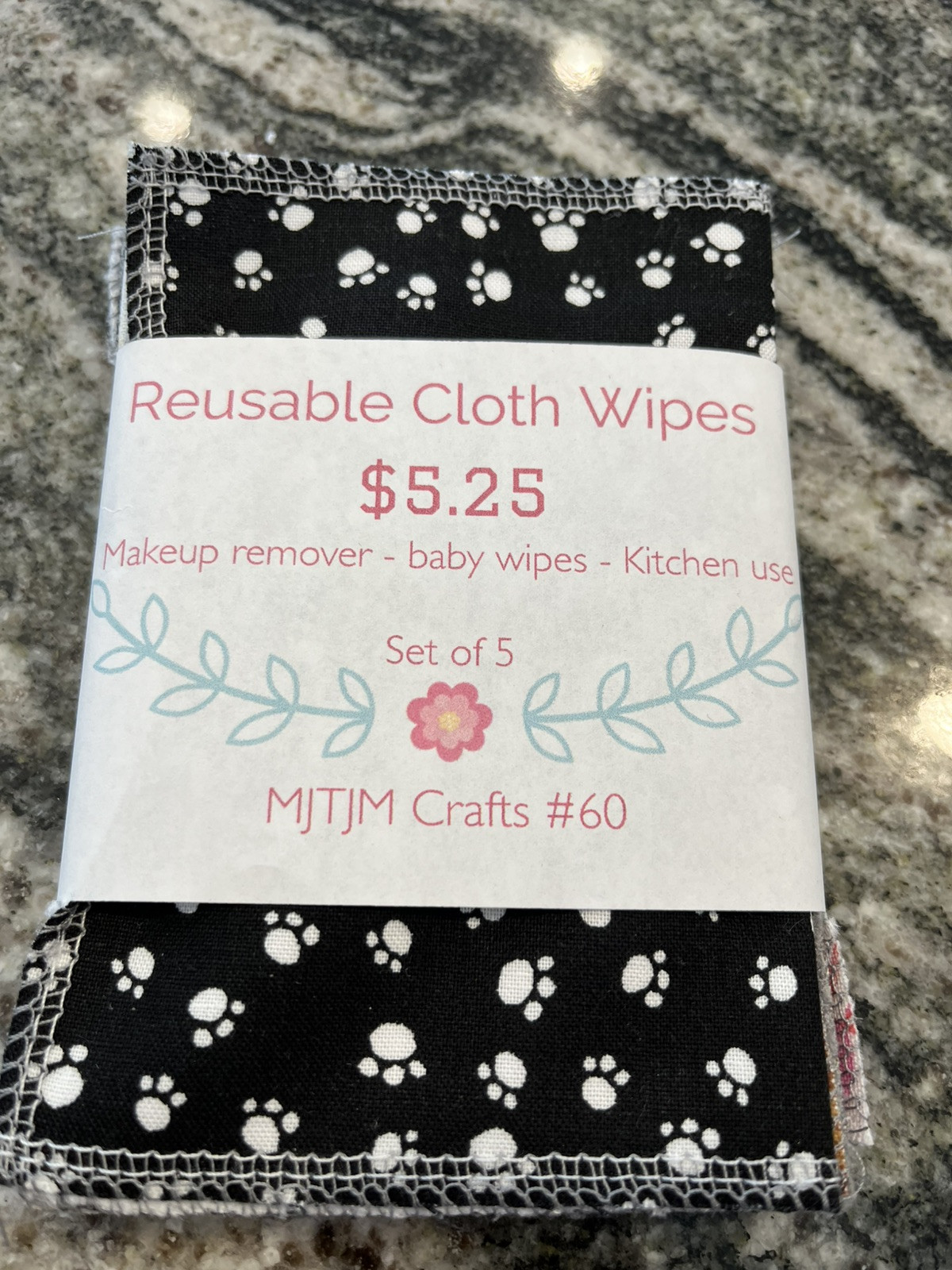 Dog Puppy reusable microfiber car cleaning cloths