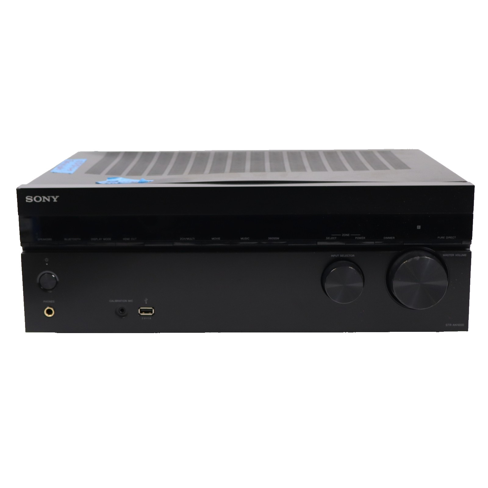 BROKEN FOR PARTS Sony STR-AN1000 Receiver - Powers On - MISSING ONE ANTENNA