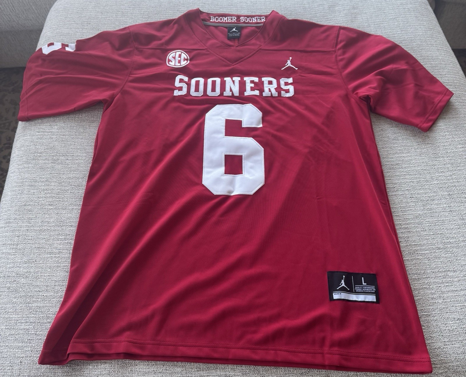 Oklahoma Sooners Baker Mayfield Jersey! Ships Fast! Large