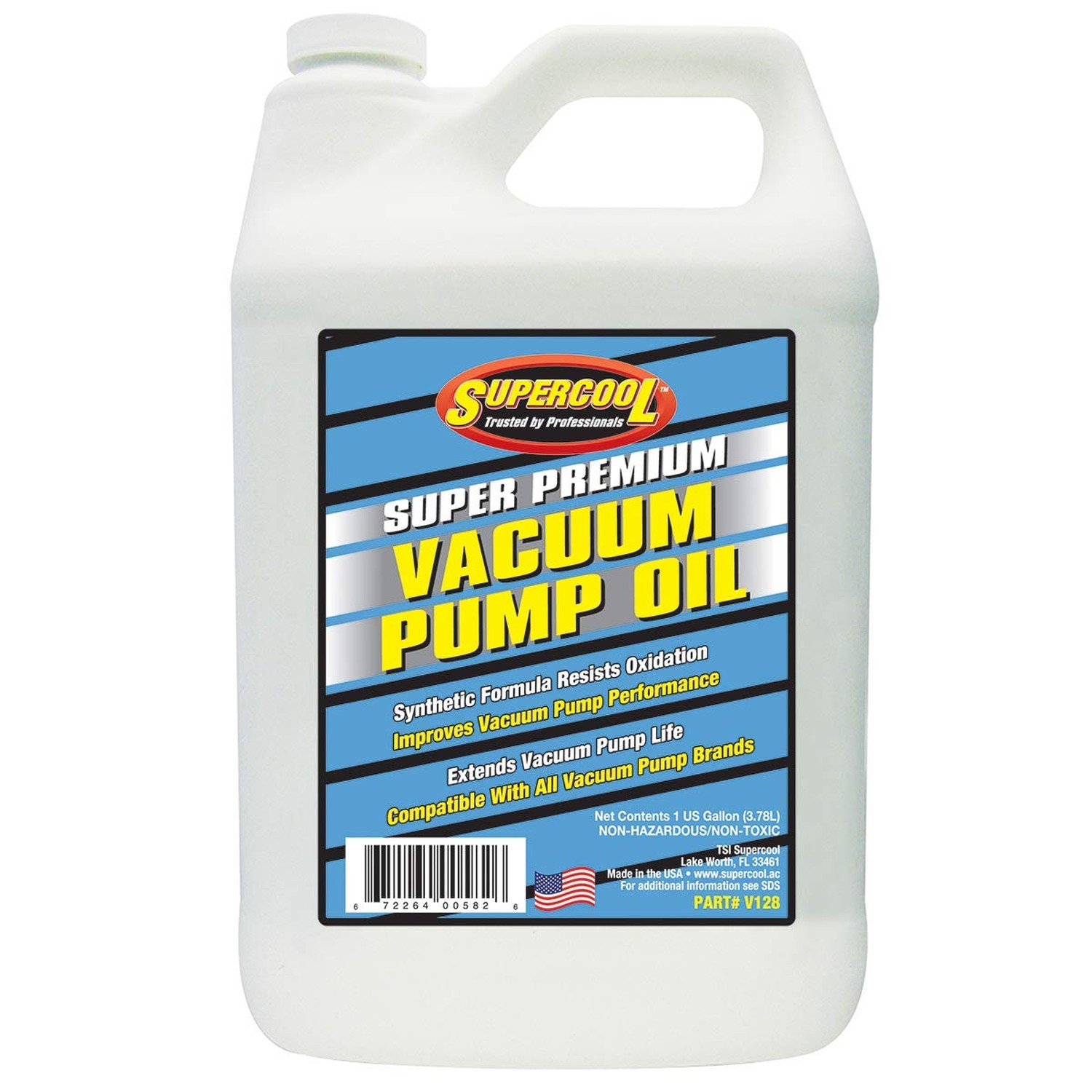 TSI Supercool V128 68 Viscocity Synthetic Vacuum Pump Oil Gallon 1-Pack