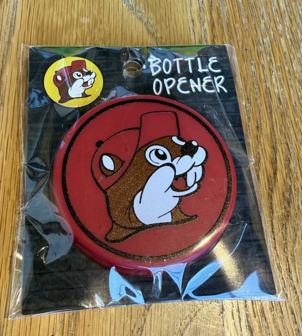 Buc-ee's Red Bottle Opener with Magnet - 3 inches