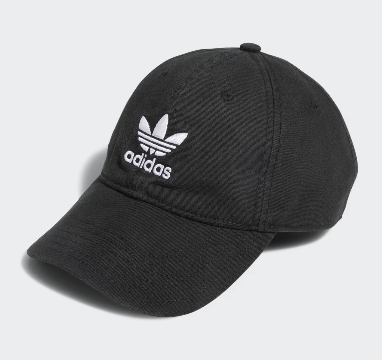 ADIDAS Originals Relaxed Men’s Strapback Hat Cap Black/White BH7137 NEW
