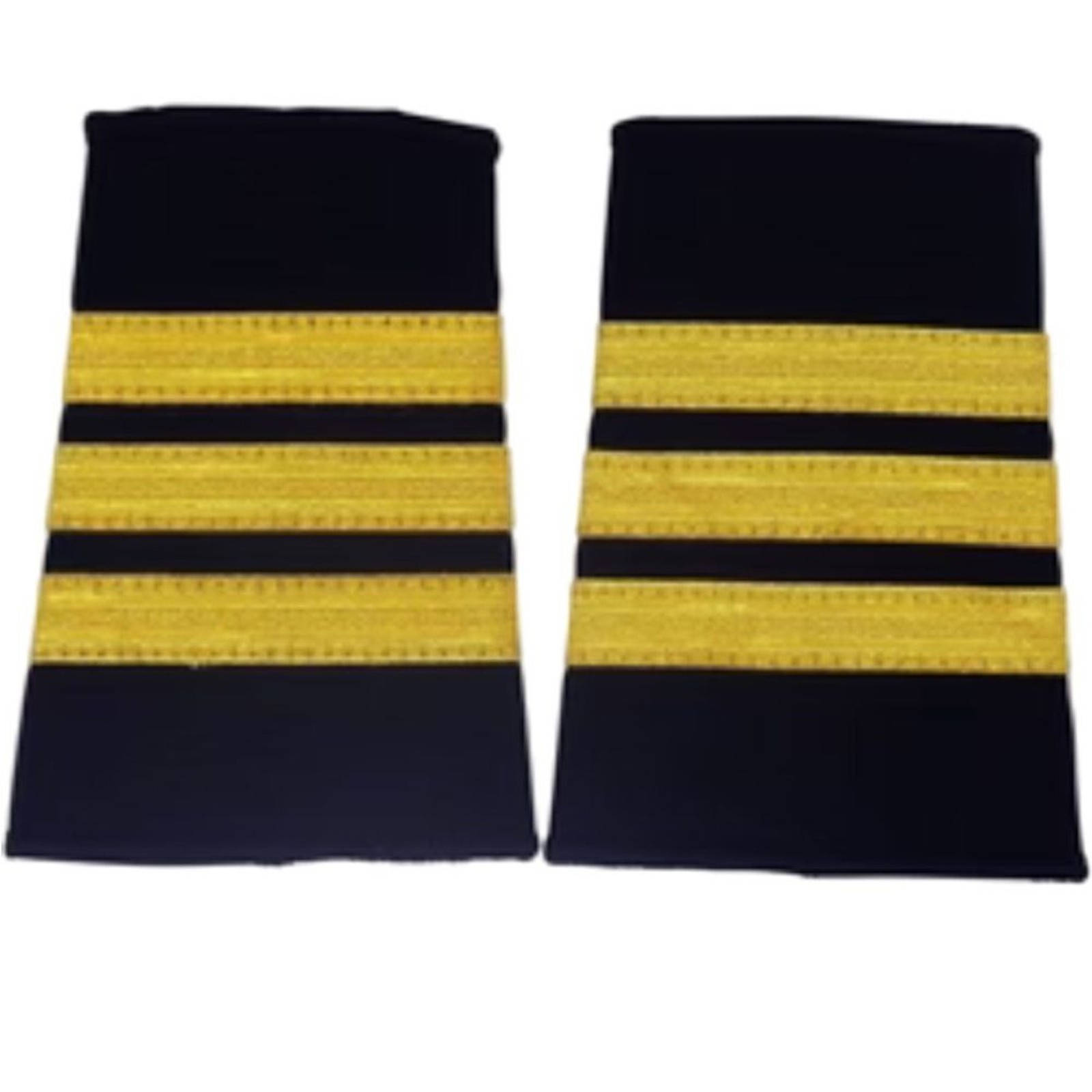 Professional Pilot Uniform Epaulets, 3 Bars, First Officer