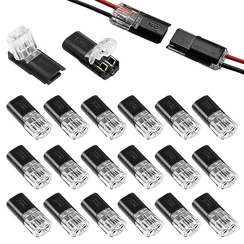 20 PCS Wire Connectors,Double-Wire Push-in Connector Quick Dual Wire Terminal
