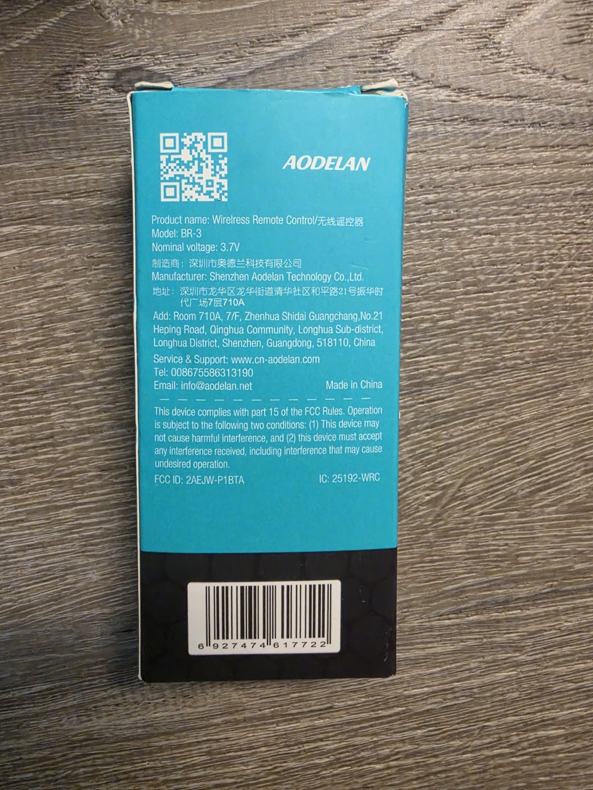 AODELAN BR-3 Sony Camera Wireless Remote Control New