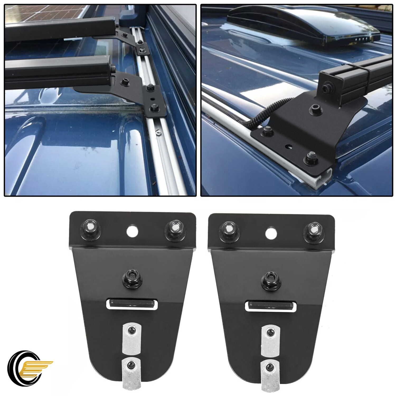 For Sprinter Vans Pair of Tower Brackets for use with 8020 15 series crossbars