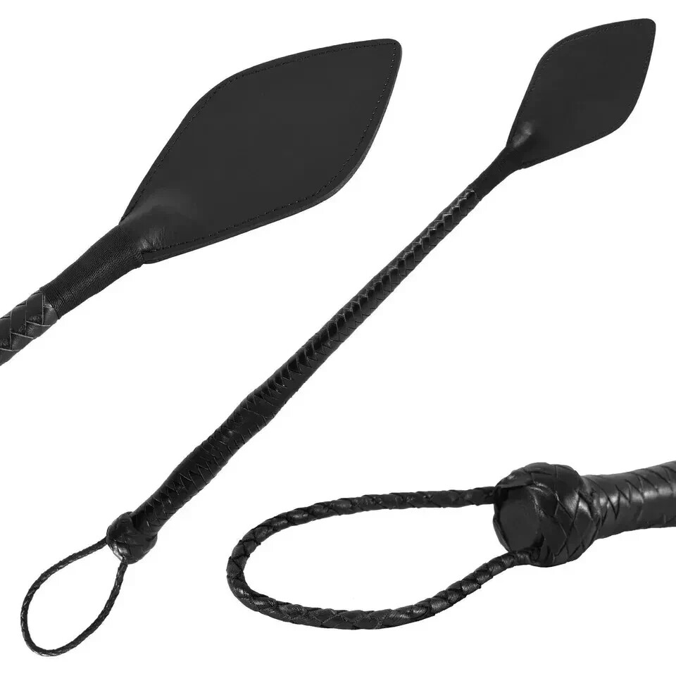 Leather 24" Riding Crop Whip - Horse Training, Equestrian Equipment, Durable