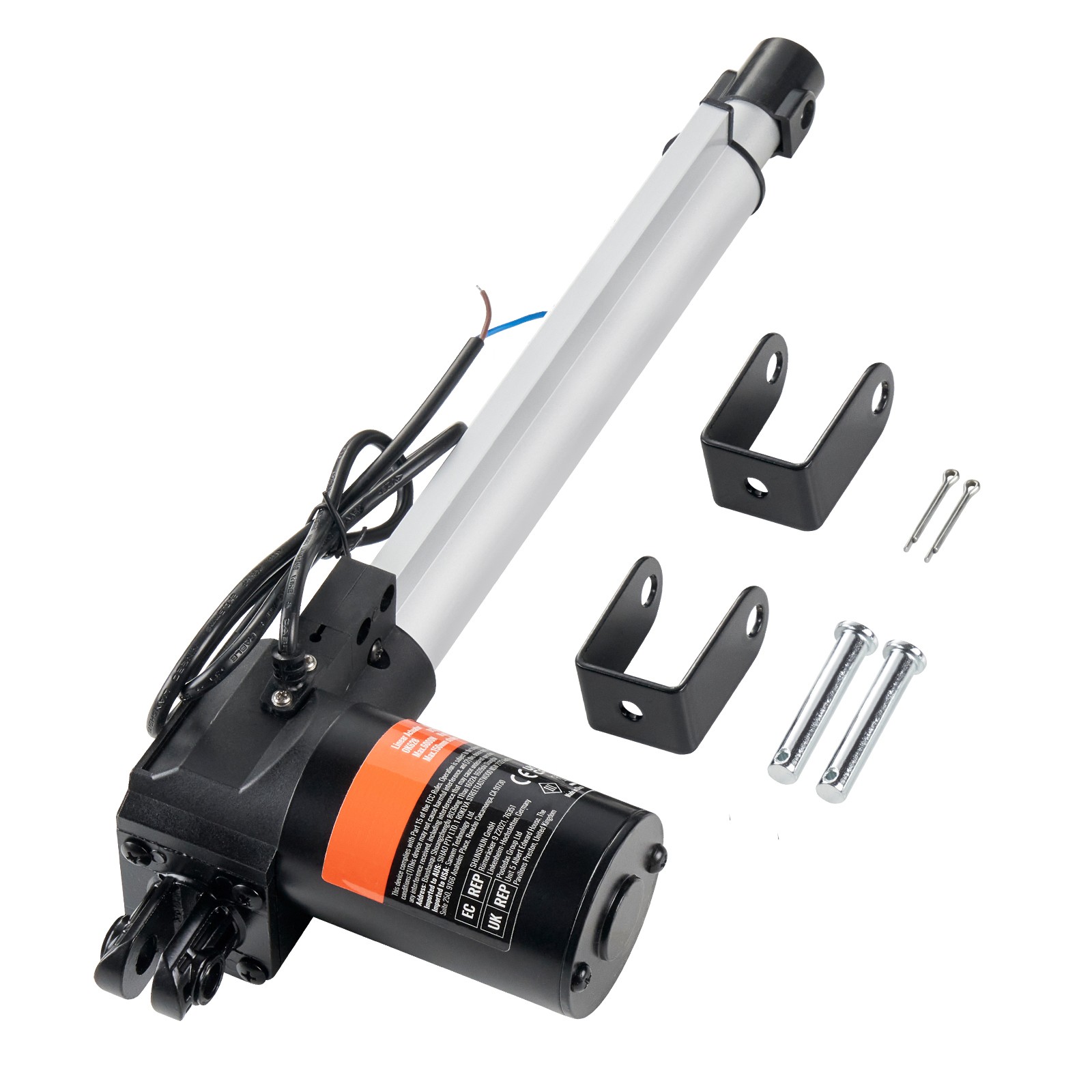Uimoso Linear Actuator 12V 10In Heavy Duty 1320lbs/6000N 0.19"/s IP44 Protection