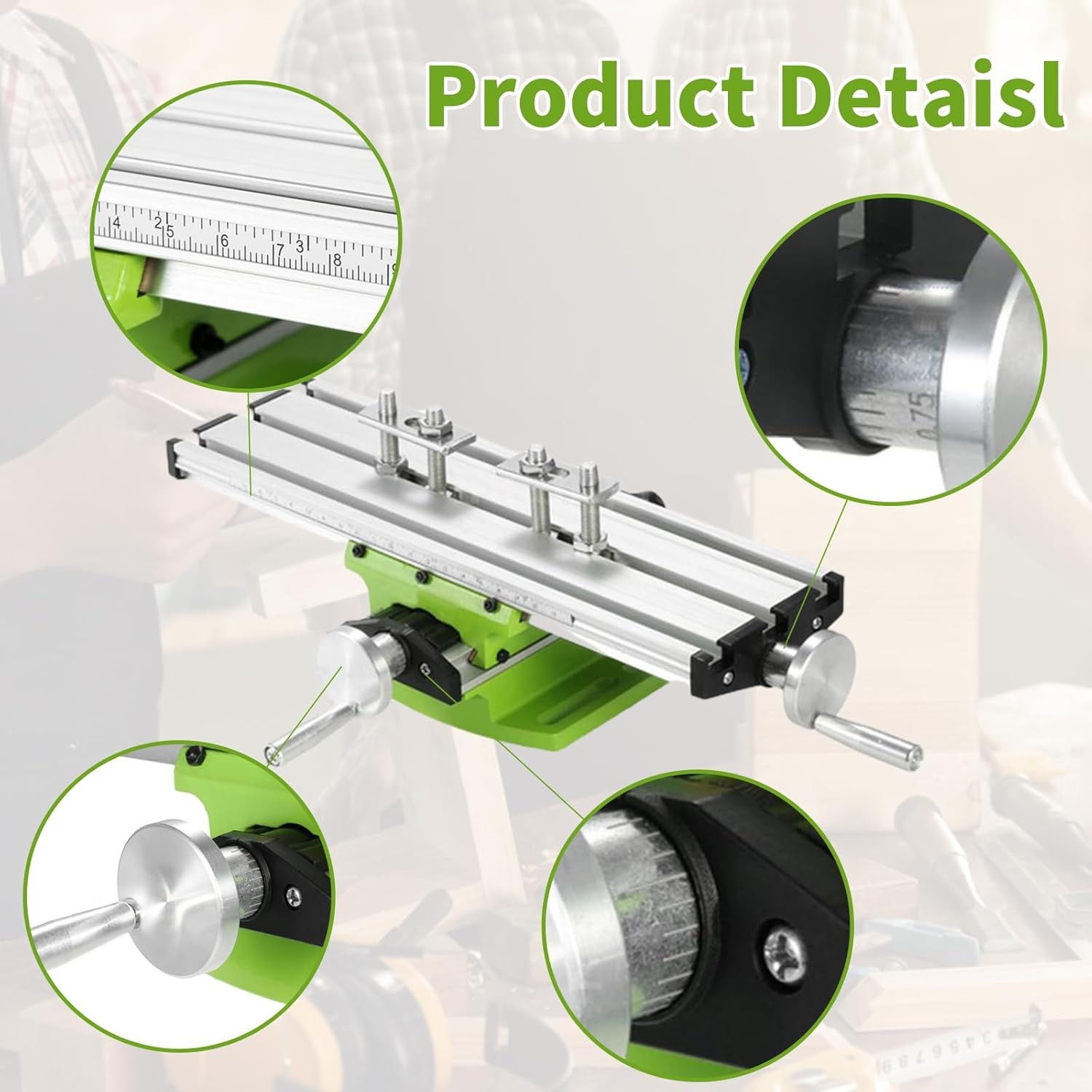 Mini Milling Machine Worktable 12.2" Compound Slide Table Cross Slide XY Table