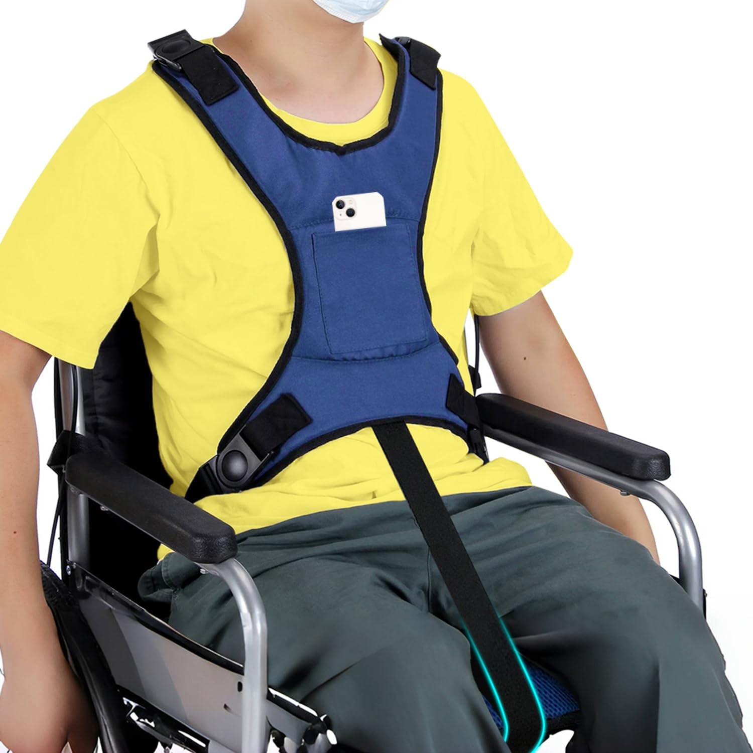 Wheelchair Seat Belt Restraints Safety for Elderly Wheelchair Harness Adult