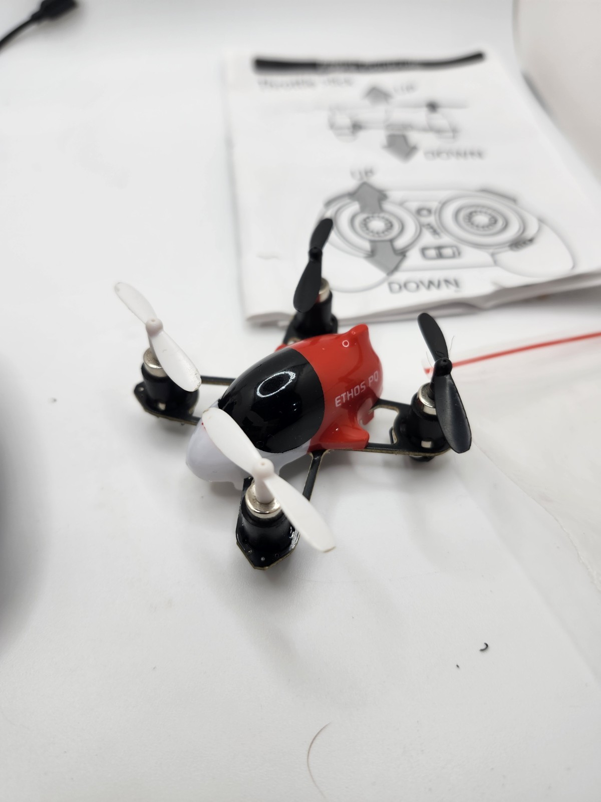 Ares Ethos PQ RC Drone Ready-To-Fly Mini Quadcopter w/ Controller RTF