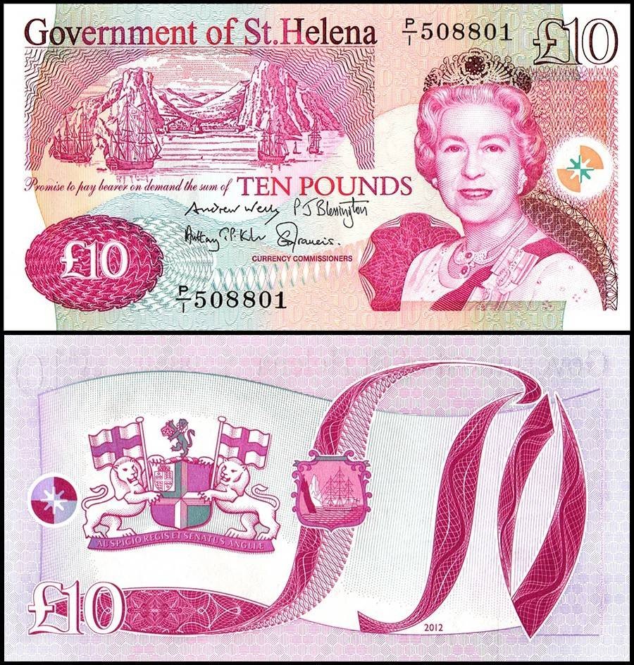 St. Helena 10 Pounds, 2012, P-12b, UNC