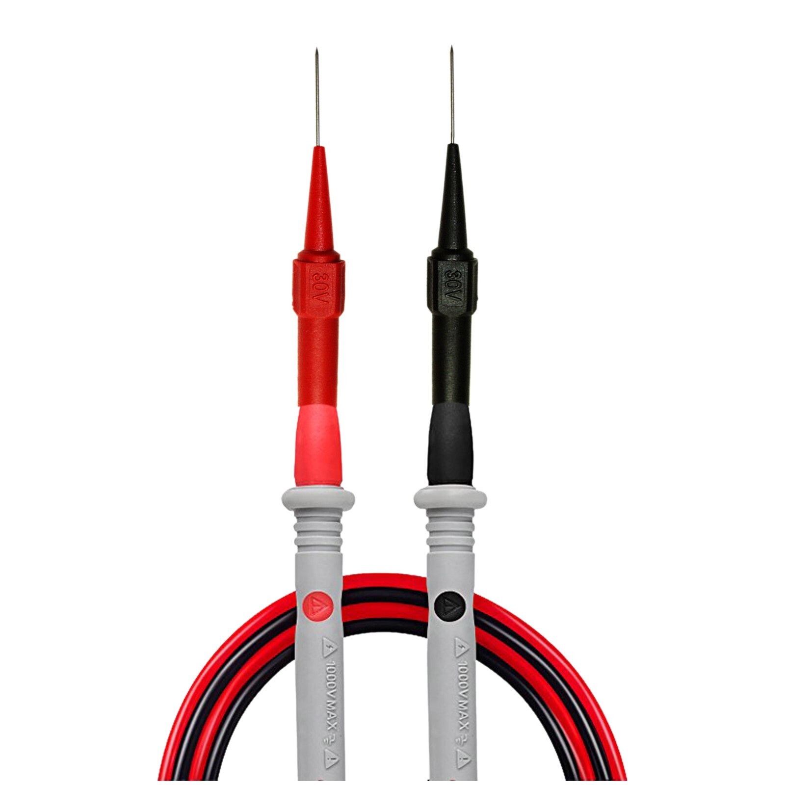 needle tipped tip multimeter probes test leads 4 FLUKE tester 600V 1A 4mm socket