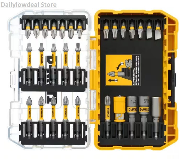 DeWalt MAXFIT Impact Driver/Drill Screwdriving Bit Set 30 Piece NEW