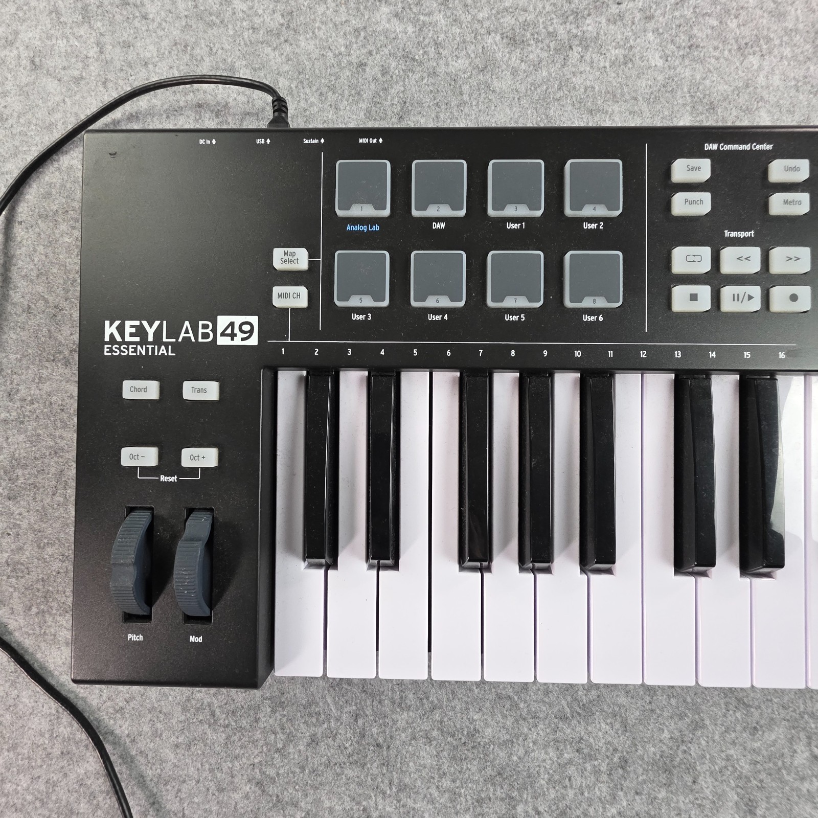 Arturia KeyLab Essential 49 MIDI Keyboard Controller, 49 Synth Keys, USB/MIDI O…