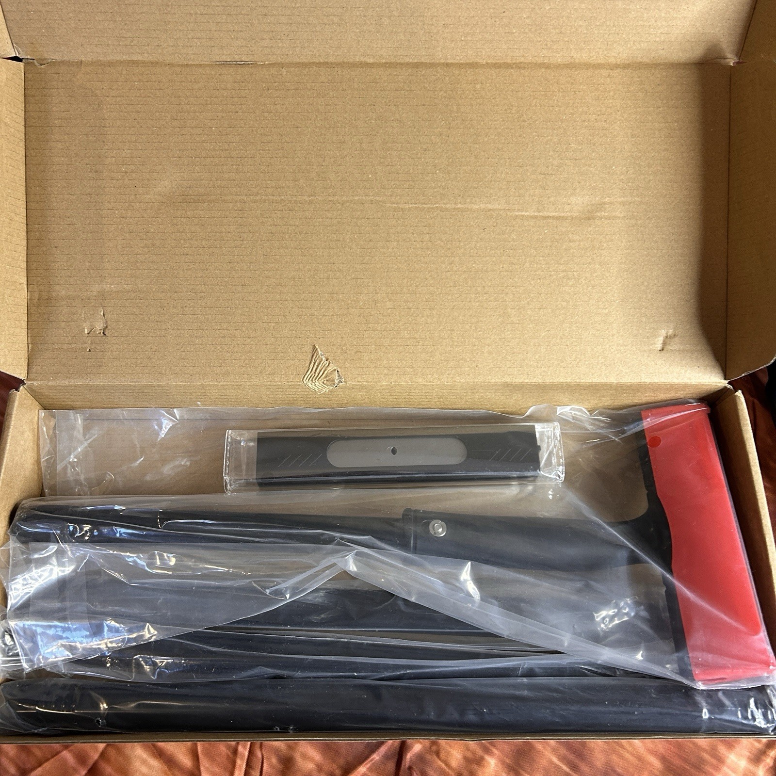 Adjustable Razor Blade Scraper, 15''-58'' Long Handle 6" Blade Scraper Tool
