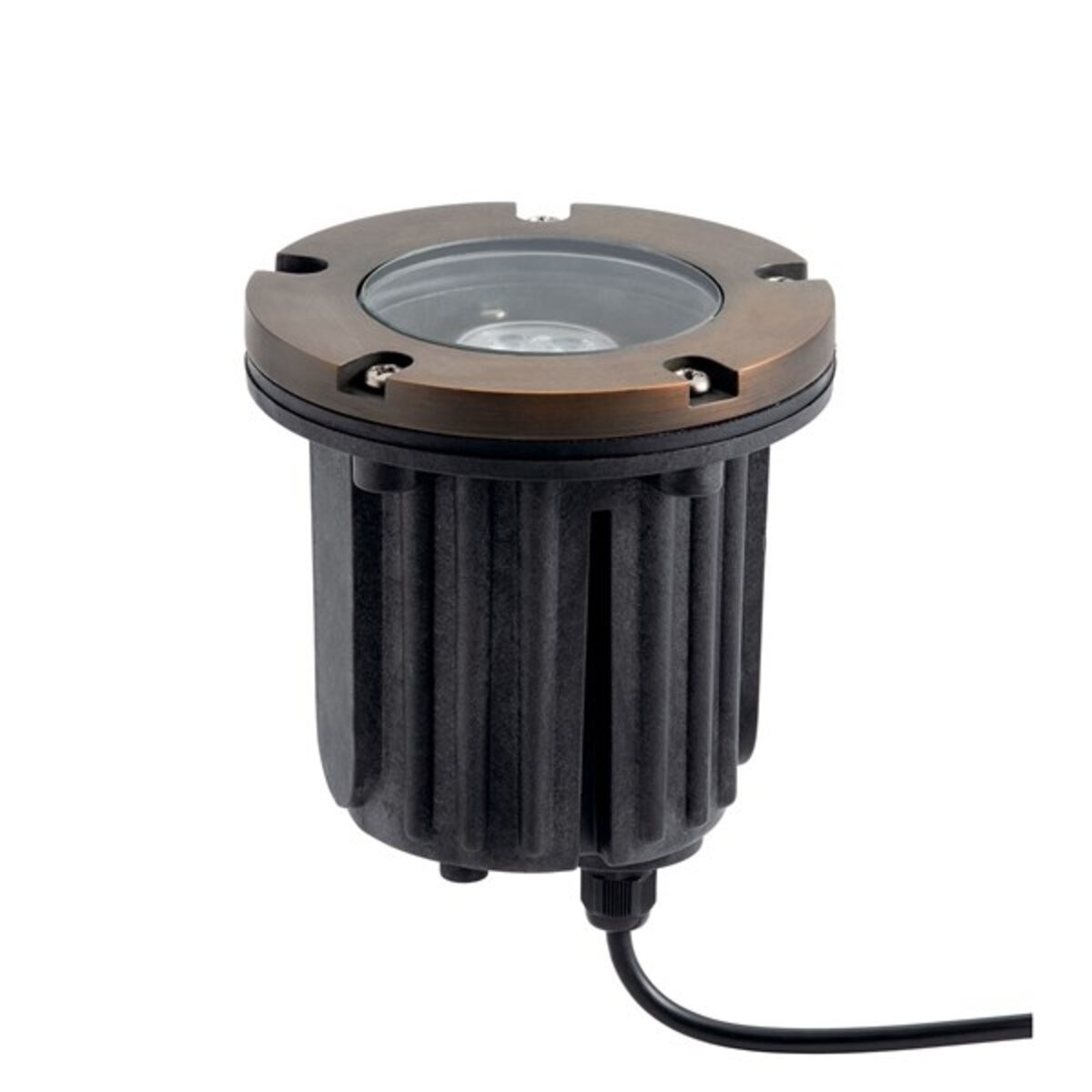 Kichler 15495 In-Ground Light Brass Housing Centennial Brass No Lamp