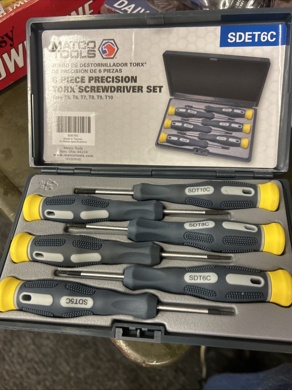Matco Tools 6 Piece Precision Torx’s Screwdriver Set #SDET6C