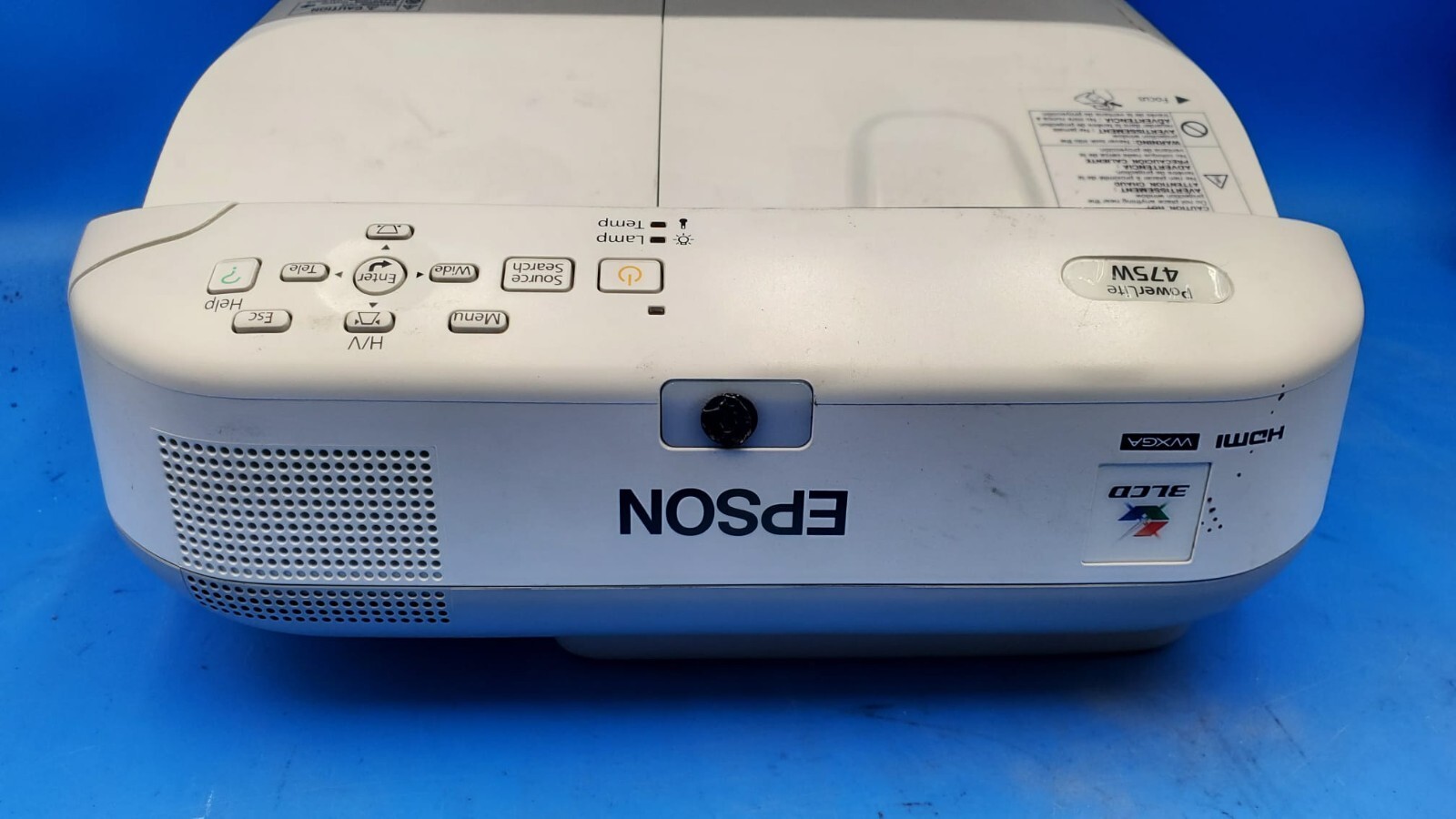 Epson LCD PowerLite 475W Ultra Projector H455A